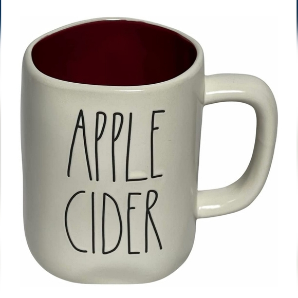 New Rae Dunn Apple Cider with Red Interior Mug - Picture 1 of 4